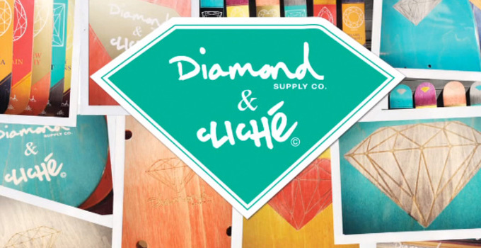 Diamond Supply Co X Cluche Skateboards
