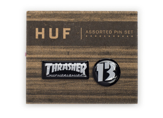 Huf X Thrasher Pin BAdge