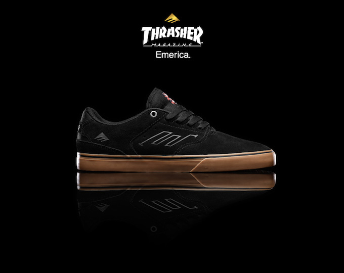Thrasher X Emerica Reynolds Low Vulc Skate Shoes